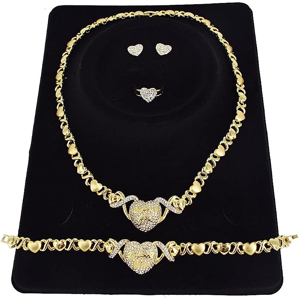 Giffor Jewellery Lady 14K Gold Filled Jewelry sets for Women Bracelets Necklaces With Earrings Gifts - Image 1
